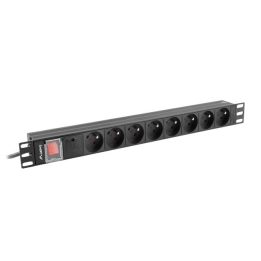 LANBERG POWER STRIP PDU RACK 19 (1U 16A 8X 230V PL 2m)