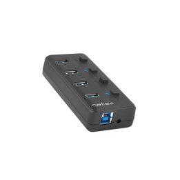 NATEC HUB USB 3.0 MANTIS 2 4-PORTE CON SWITCH+ALIMENTATORE