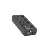 NATEC HUB USB 3.0 MANTIS 2 4-PORTE CON SWITCH+ALIMENTATORE