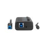 NATEC HUB USB 3.0 MANTIS 2 4-PORTE CON SWITCH+ALIMENTATORE