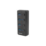 NATEC HUB USB 3.0 MANTIS 2 4-PORTE CON SWITCH+ALIMENTATORE