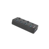 NATEC HUB USB 3.0 MANTIS 2 4-PORTE CON SWITCH+ALIMENTATORE