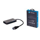 NATEC Hub USB 3.0 Moth (4 porte nero)