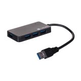 NATEC Hub USB 3.0 Moth (4 porte nero)