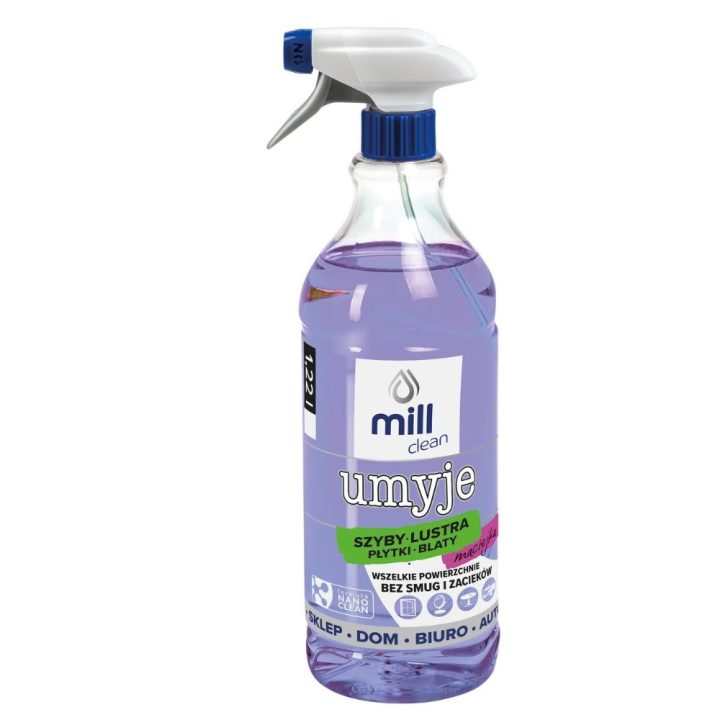 Mill Liquido Clean Wash per pulizia finestre vetri specchi piastrelle profumo macchia 1.22 L