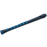 NUVO Recorder+ soprano recorder black and blue