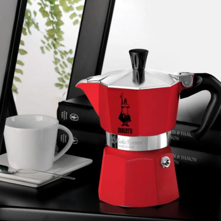 Macchinetta da caffè per 3 tazze Moka Express 5466 BIALETTI rossa