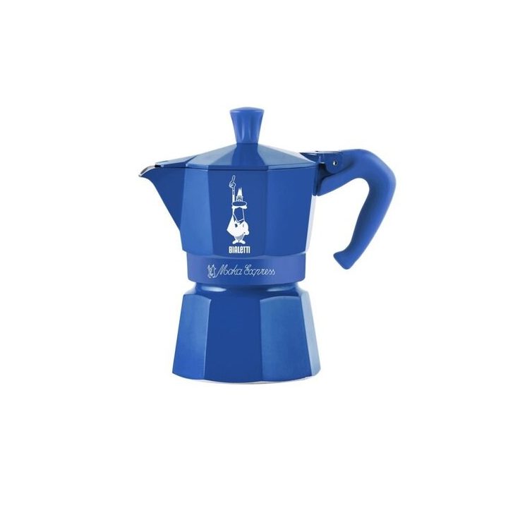 Macchinetta da caffè per 3 tazze Moka Express 5464 BIALETTI blu