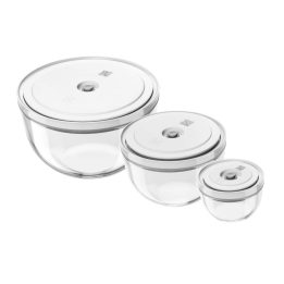 Set of 3 Zwilling Fresh&Save glass bowls