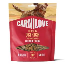 CARNILOVE Crunchy Ostrich with blackberries - dog treat - 200g