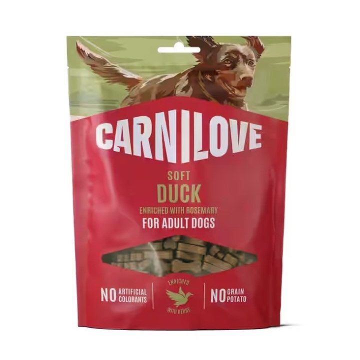 CARNILOVE Soft Duck enriched with rosemary - dog treat - 200g