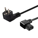 SAVIO Power cable Schuko (M) angled – IEC C13 1.2 m CL-115