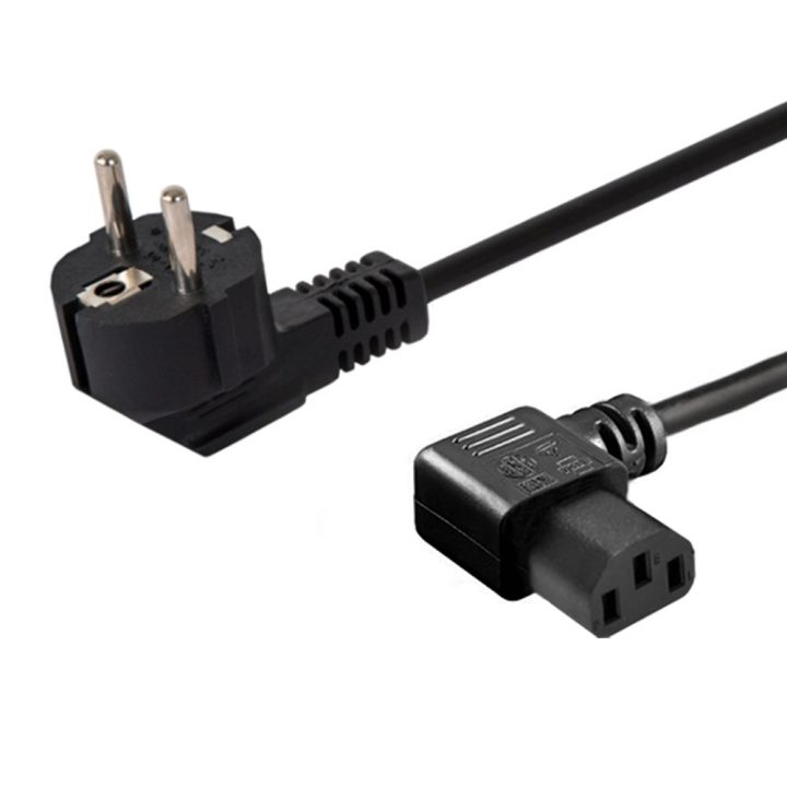 SAVIO Power cable Schuko (M) angled – IEC C13 1.2 m CL-115