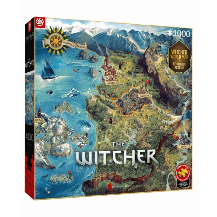 Puzzle Good Loot: The Witcher - The Northern Realms Map 1000 elementów