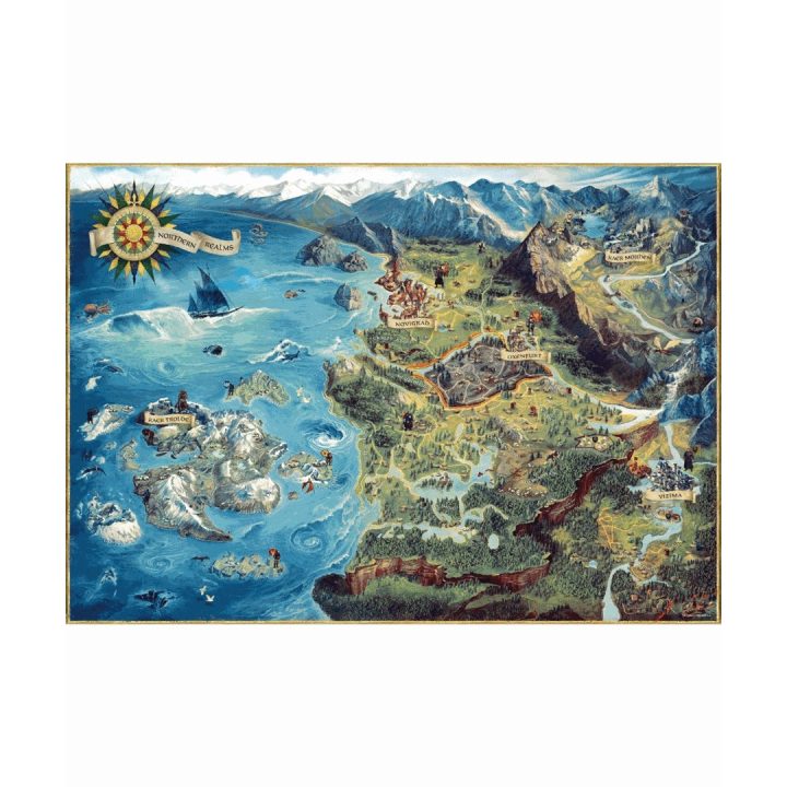 Puzzle Good Loot: The Witcher - The Northern Realms Map 1000 elementów