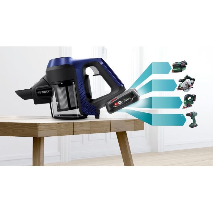 Bosch Serie 6 BBS611MAT aspirapolvere a bastone/scope elettrica Aspirapolvere a bastone 2-in-1 Batteria Secco Senza sacchetto 0.