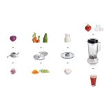 Bosch MCM3201B Robot da cucina 800 W 2.3 L nero trasparente