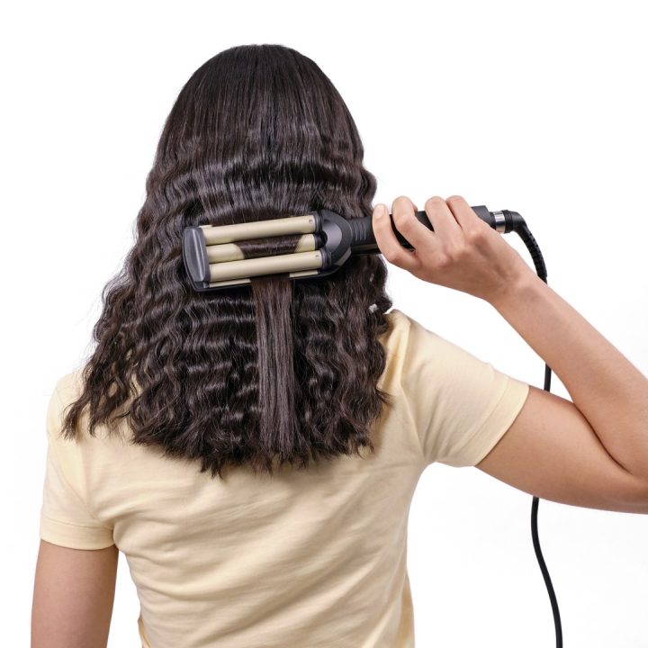 BaByliss C260E EasyWaves Texturizing Piastra lisciante riscaldata nero argento 70.9 (1.8 m)