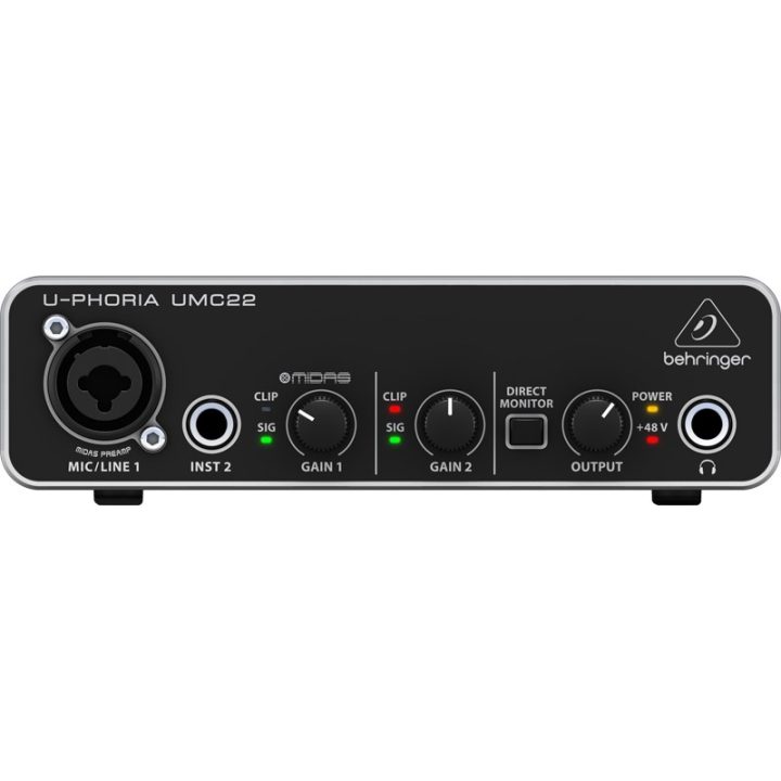 Behringer UMC22 Equipaggiamento musicale supplementare Pre-amp Concert/Studio