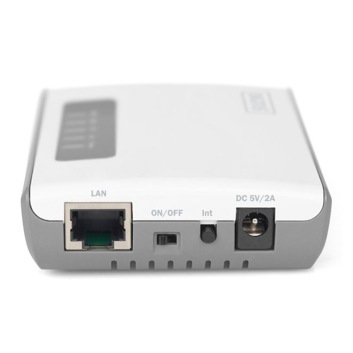 Digitus 2 Porta USB 2.0 Server di rete wireless multifunzionale 300 Mbps