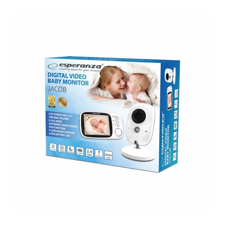 Esperanza EHM002 Baby monitor video 50 m bianco