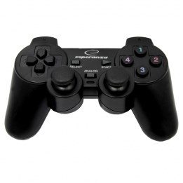 Esperanza EG106 joystick controller gaming PC Playstation 2 Playstation 3 analogico/digitale USB 2.0 nero