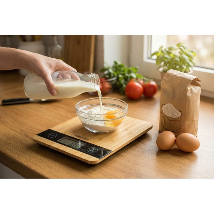 Esperanza EKS005 Bilancia da cucina elettronica Bambus Piano Rettangolare
