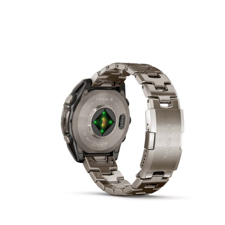 Garmin Fenix 8 3.56 cm (1.4 ) AMOLED 47 mm Digitale 454 x 454 pixel touchscreen titanio Wi-Fi GPS (satellite)