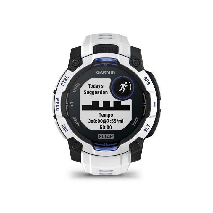 Garmin Instinct 3 Solar orologio 45mm bianco