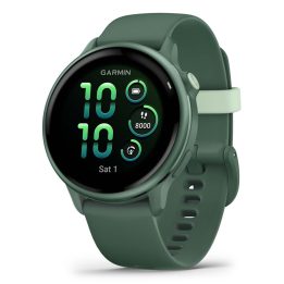 Garmin vívoactive 6 3.05 cm (1.2 ) AMOLED 42 mm digitale 390 x 390 pixel touchscreen verde Wi-Fi GPS (satellite)