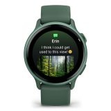 Garmin vívoactive 6 3.05 cm (1.2 ) AMOLED 42 mm digitale 390 x 390 pixel touchscreen verde Wi-Fi GPS (satellite)