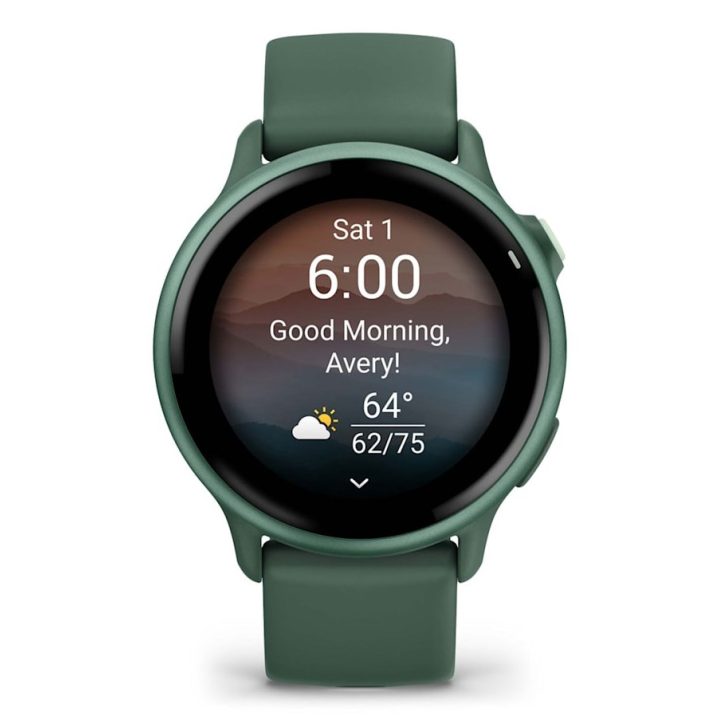 Garmin vívoactive 6 3.05 cm (1.2 ) AMOLED 42 mm digitale 390 x 390 pixel touchscreen verde Wi-Fi GPS (satellite)