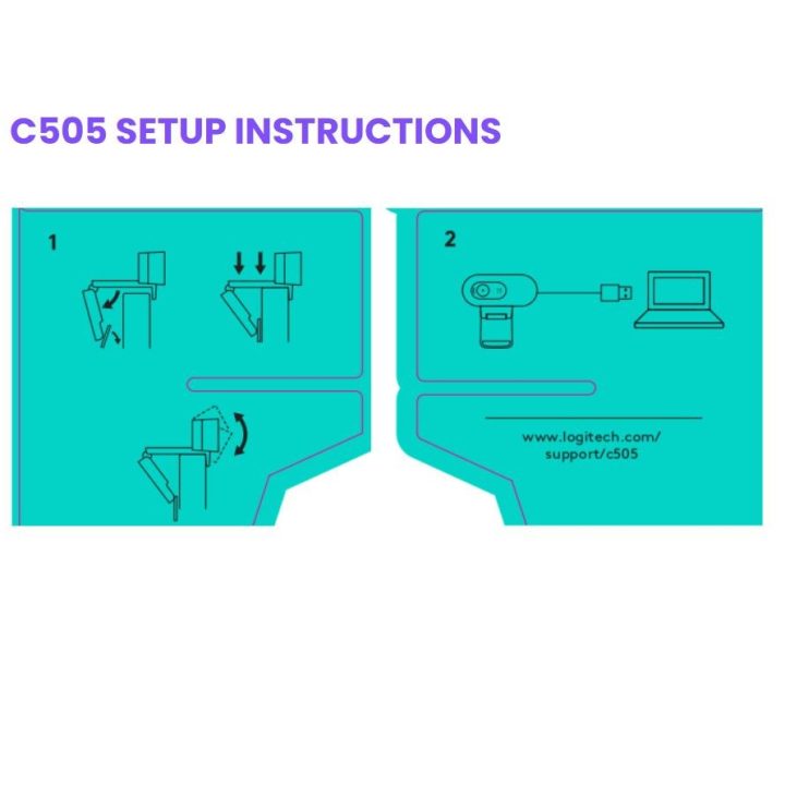 Logitech C505 Webcam 1280 x 720 px USB Nero