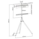 Supporto Techly ICA-TR18SAM TV 165.1 cm (65 ) noce