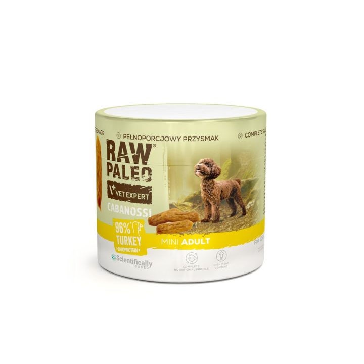 VetExpert Raw Paleo Cabanossi tacchino mini 100g