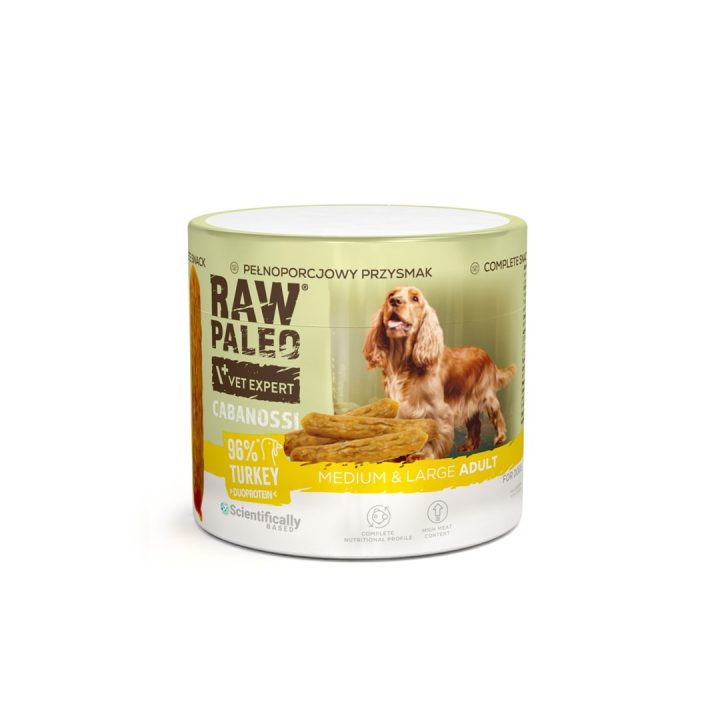 VetExpert Raw Paleo Cabanossi tacchino medio grande 100g