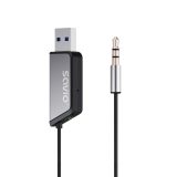 Savio TR-16 Adattatore trasmettitore AUX con funzione vivavoce Bluetooth 5.3 Google Assistant/Siri