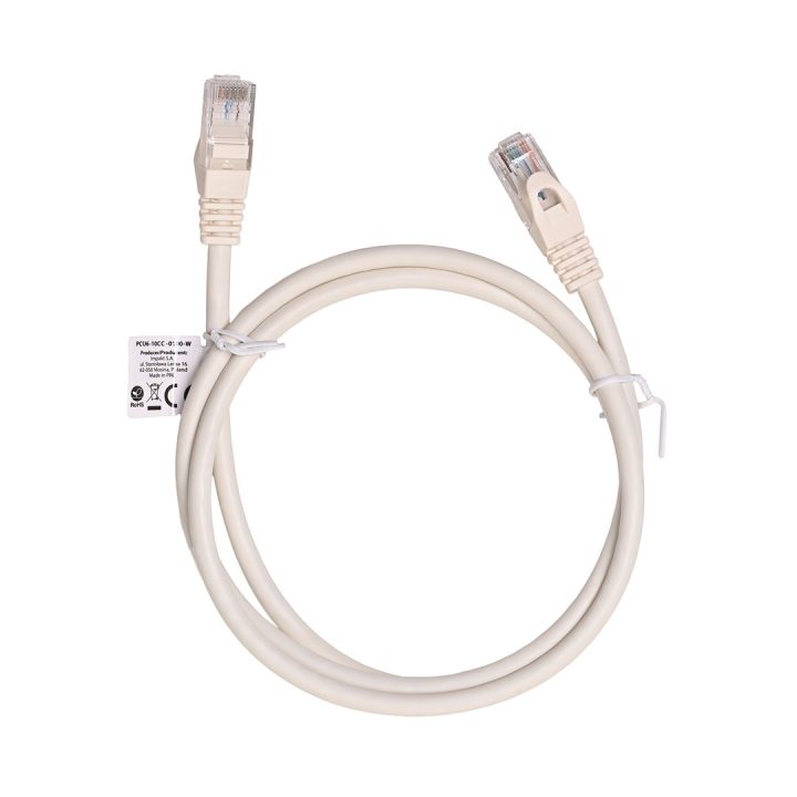 Lanberg PCU6-10CC-0100-W Cavo di rete bianco 1 m Cat6 U/UTP (UTP)
