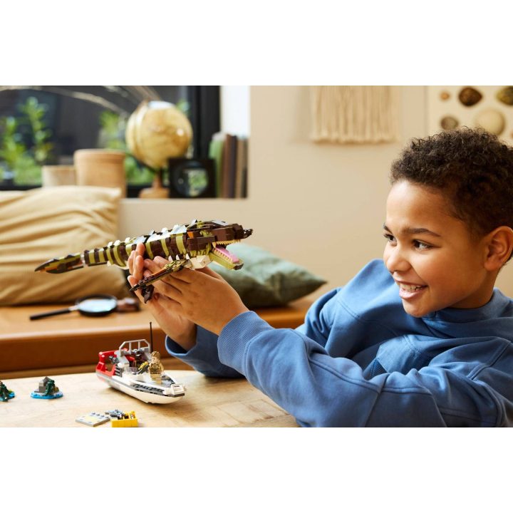 LEGO JURASSIC WORLD 76974 Missione Barca Mosasaurus in Mattoncini
