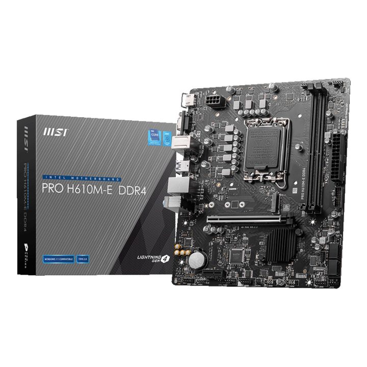 MSI PRO H610M-E DDR4 scheda madre Intel H610 LGA 1700 micro ATX
