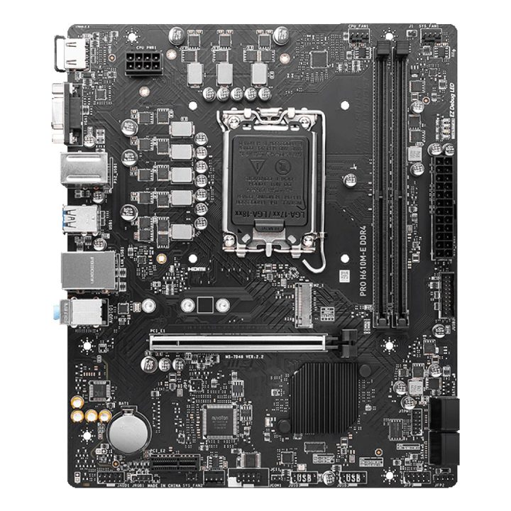 MSI PRO H610M-E DDR4 scheda madre Intel H610 LGA 1700 micro ATX