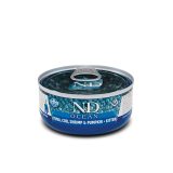 FARMINA N&D Ocean Kitten Tonno Merluzzo Gamberetto & Zucca – cibo umido per gattini – 70g
