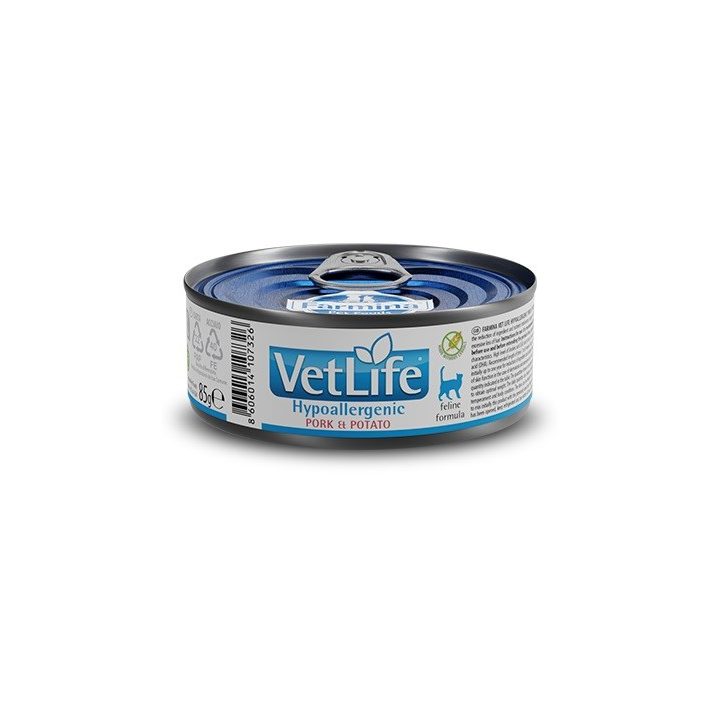 FARMINA Vet Life Ipoallergenico Maiale & Patata - cibo umido per gatti - 85 g