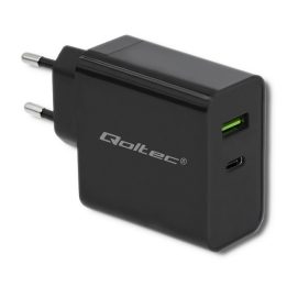 Qoltec 51717 caricabatterie | 45W | 5-20V | 2.25-3A | USB tipo C PD | USB | nero