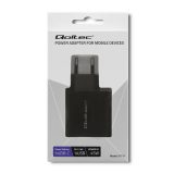 Qoltec 51717 caricabatterie | 45W | 5-20V | 2.25-3A | USB tipo C PD | USB | nero