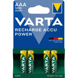 VARTA HR03 AAA Recharge Accu Power 1000 mAh 05703 batterie ricaricabili 4 pz verde giallo