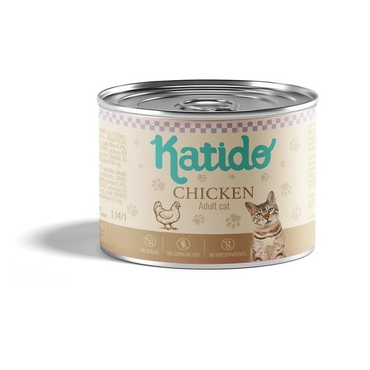 KATIDO Pollo - cibo umido per gatti - 200g