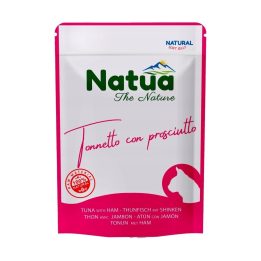 Natua Natural tonno con prosciutto cibo umido per gatto 70g