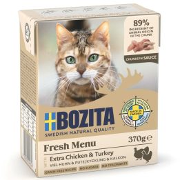 BOZITA Bocconi di carne con pollame in salsa – cibo umido per gatti – 370g