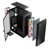 Logic ARAMIS ARGB MINIDI USB 3.0 Case nero